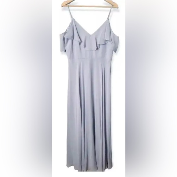 Whisper Blue Jenny Yoo Anthro dress, worn once, unaltered. - Picture 2 of 3